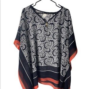 Talbots Shawl-Scarf top. Size: L/XL